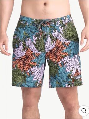 SAXX Men’s Betawave 2N1 7 inch Boardshorts subtropic sz 38 XL